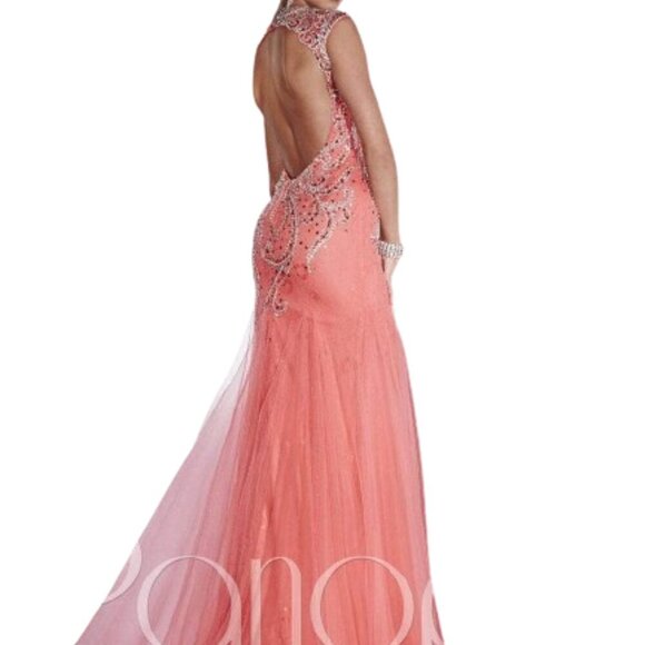 NWT Panoply 14766 Prom Dress Watermelon Size 2 - Picture 1 of 5